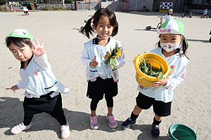 元気いっぱい園庭遊び！　うさぎ・ことり