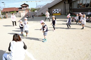 ころがしドッジボール　楽しかったね‼　うさぎ