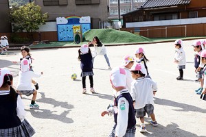 ころがしドッジボール　楽しかったね‼　うさぎ