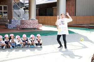 ころがしドッジボール　楽しかったね‼　うさぎ