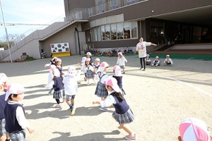 ころがしドッジボール　楽しかったね‼　うさぎ