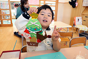 クリスマスツリーの制作　ばら