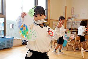 ゆきだるまの制作　りす