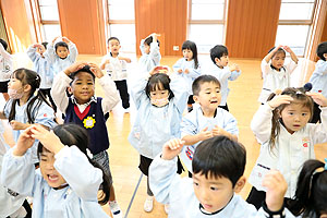 歌・カスタの予行が行われました　年少Aチーム