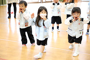 歌・カスタの予行が行われました　年少Aチーム