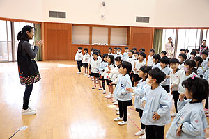 歌・カスタの予行が行われました　年長Bチーム