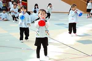 リズムフェスティバルの活動　年中Bチーム