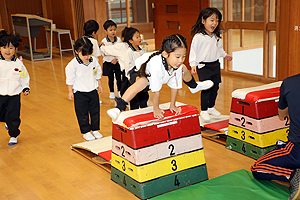 体操教室がんばったね　ひまわり