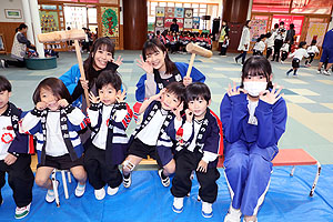 もちつき大会　うさぎ・りす・ことり
