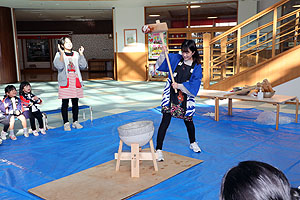 もちつき大会　うさぎ・りす・ことり