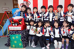 もちつき大会　うさぎ・りす・ことり