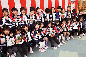 もちつき大会　うさぎ・りす・ことり