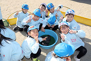 ふれあい動物園　たのしかったね　年長組