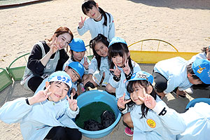 ふれあい動物園　たのしかったね　年長組