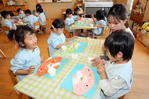 サンタの帽子を作りました　こあら