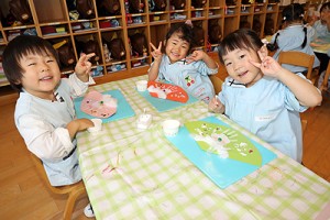 サンタの帽子を作りました　こあら