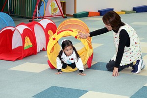 エンゼルドームで楽しい運動遊び　こあら・ぱんだ・きりん