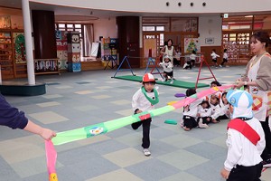エンゼルドームで楽しい運動遊び　こあら・ぱんだ・きりん
