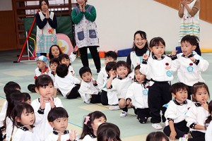 エンゼルドームで楽しい運動遊び　こあら・ぱんだ・きりん