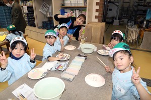 陶芸教室　楽しかったね　年長A・B　