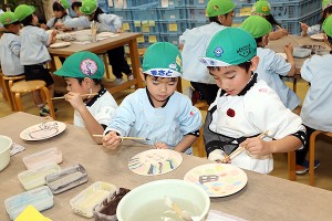 陶芸教室　楽しかったね　年長A・B　