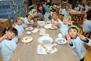 陶芸教室　楽しかったね　年長A・B　