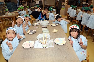 陶芸教室　楽しかったね　年長A・B　