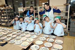 陶芸教室　楽しかったね　年長A・B　