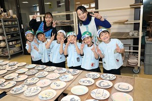 陶芸教室　楽しかったね　年長A・B　