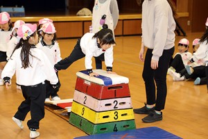 体操教室　たのしかったね　ー跳び箱ー　うさぎ