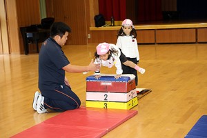 体操教室　たのしかったね　ー跳び箱ー　うさぎ