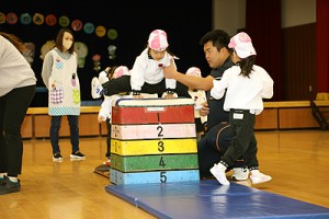 体操教室　たのしかったね　ー跳び箱ー　うさぎ