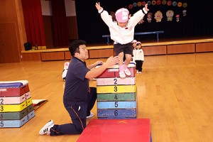 体操教室　たのしかったね　ー跳び箱ー　うさぎ