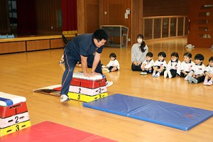 体操教室　たのしかったね　ー跳び箱ー　りす