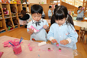 制作活動の様子　ぱんだ