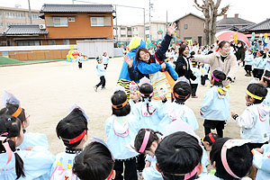 節分　みんなで豆まきをしました　全園児