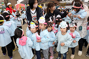 節分　みんなで豆まきをしました　全園児