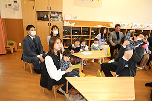 令和7年度　入園式が行われました　　ひよこ・あひる・ぺんぎん
