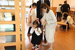 令和7年度　入園式が行われました　　ひよこ・あひる・ぺんぎん