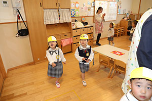 入園2日目の様子です　年少組