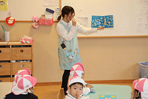 入園2日目の様子です　年少組