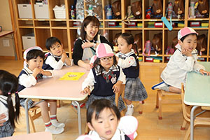 入園2日目の様子です　年少組