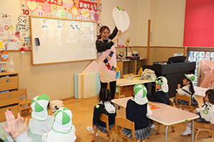 入園2日目の様子です　年少組