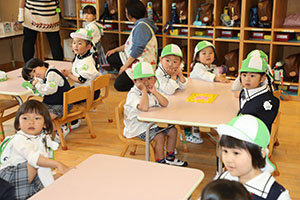 入園2日目の様子です　年少組