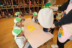 入園2日目の様子です　年少組