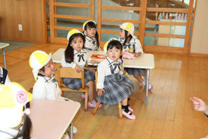 入園2日目の様子です　年少組