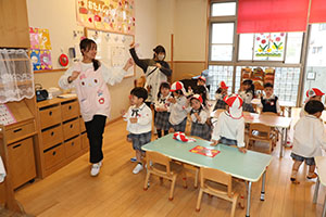 入園2日目の様子です　年少組
