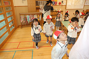 入園2日目の様子です　年少組