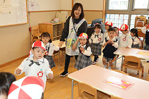 入園2日目の様子です　年少組