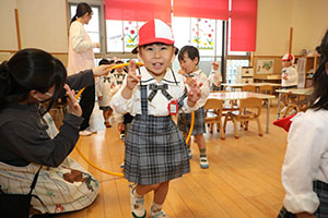 入園2日目の様子です　年少組